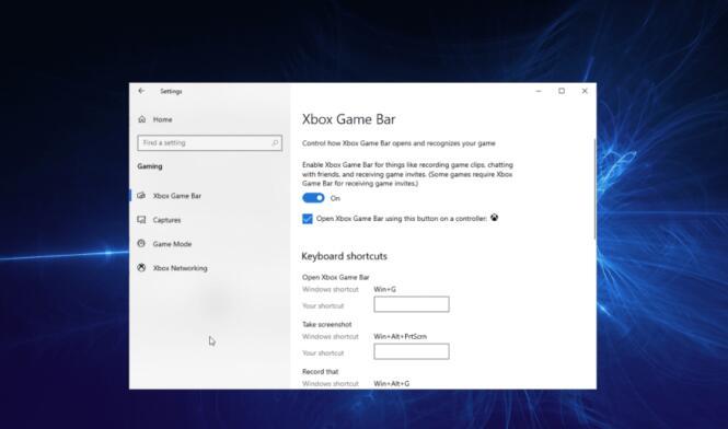 Accessing and Enabling the Xbox Game Bar